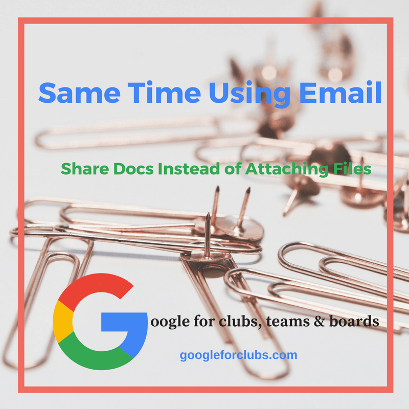 Save Time Using Email by Sharing Docs